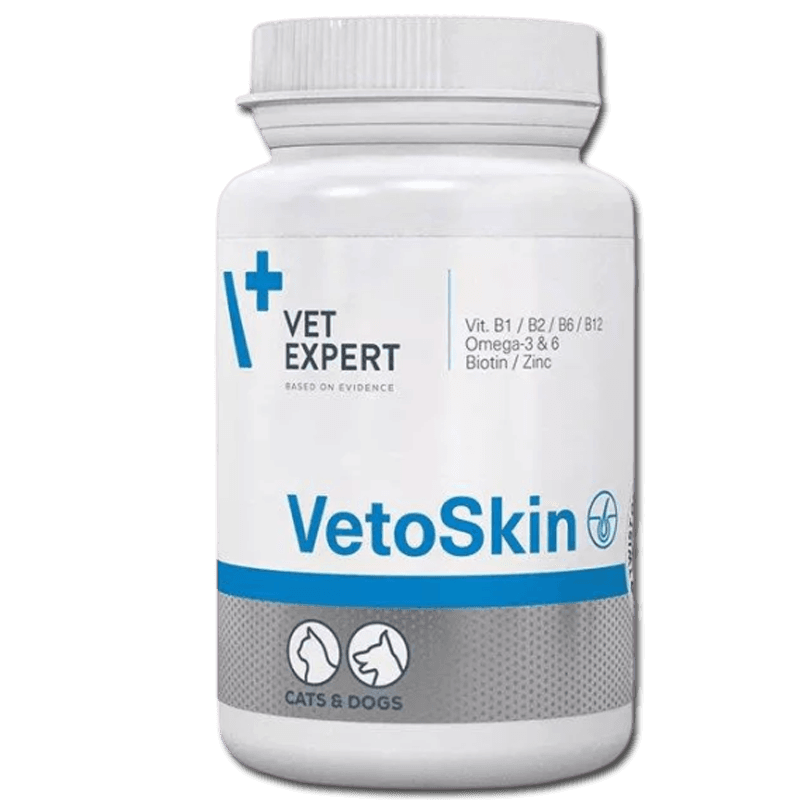 Vetoskin preparat w kapsułkach, dla psów i kotów z zaburzeniami dermatologicznymi 90 kapsułek 